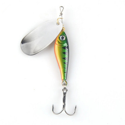 1tk pöörlev metallist VIB vibratsiooniga sööt Spinner Lusikas kalapüügi landid 12g 15g 22g rakis forell Talvepüük Hard Baits Pesca