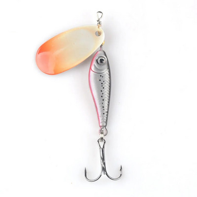 1tk pöörlev metallist VIB vibratsiooniga sööt Spinner Lusikas kalapüügi landid 12g 15g 22g rakis forell Talvepüük Hard Baits Pesca