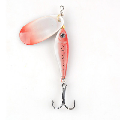 1tk pöörlev metallist VIB vibratsiooniga sööt Spinner Lusikas kalapüügi landid 12g 15g 22g rakis forell Talvepüük Hard Baits Pesca