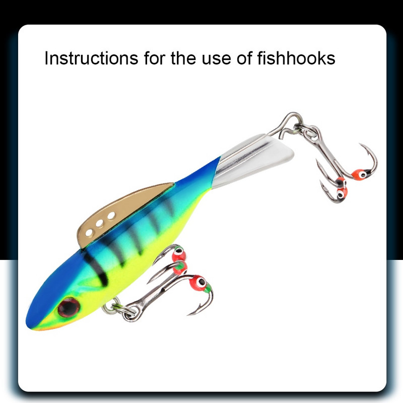 FISH KING 0,4/0,6/0,8g Jääpüügi konksud, kõva peibutis, kõrge süsinikusisaldusega terasest okastraadiga õngekonksud talviseks karpkala-bassipüügiks