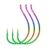 15 komada više veličina 2#1 1/0 2/0 3/0 Drop Shot udice Otkačene udice s crvima Udice s kružnim pomakom za bilo koji fini stil Mekana plastika