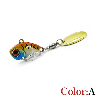 Mamci za pecanje Wobble Rotating Metal Vib Vibration Tail Zimski ribolov 5g 10g15g20g Umjetni tvrdi mamci Jig Spinner Žlica Pesca