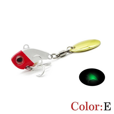 Mamci za pecanje Wobble Rotating Metal Vib Vibration Tail Zimski ribolov 5g 10g15g20g Umjetni tvrdi mamci Jig Spinner Žlica Pesca