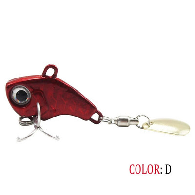 Mamci za pecanje Wobble Rotating Metal Vib Vibration Tail Zimski ribolov 5g 10g15g20g Umjetni tvrdi mamci Jig Spinner Žlica Pesca