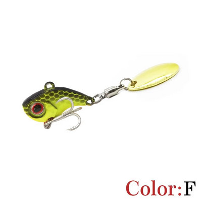 Mamci za pecanje Wobble Rotating Metal Vib Vibration Tail Zimski ribolov 5g 10g15g20g Umjetni tvrdi mamci Jig Spinner Žlica Pesca