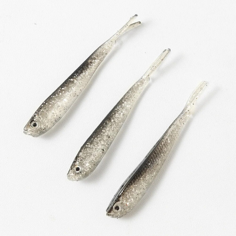 Meki mamac Shad Tail 75 mm sa ili bez udice Riba Umjetni silikon Meka riblja vilica Rep Som mamac za ribolovni pribor