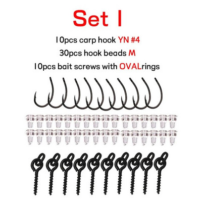 JIGEECARP 5 komada pribora za ribolov šarana Gotovi vezani pribor za šarana s boilie Pop Up Hooklink Hair pribor s uzicom za bodljikavu udicu