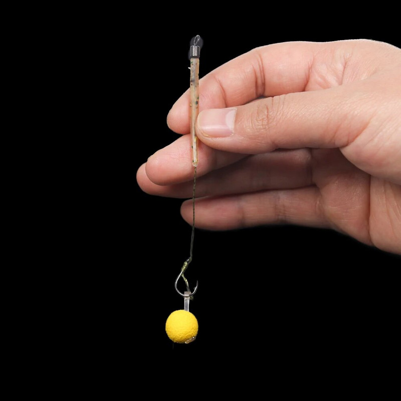 JIGEECARP 5 komada pribora za ribolov šarana Gotovi vezani pribor za šarana s boilie Pop Up Hooklink Hair pribor s uzicom za bodljikavu udicu