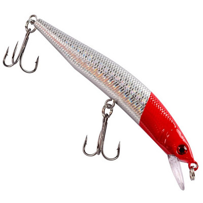 Peldošs Minnow makšķerēšanas māneklis 10cm 8g 3D Eyes Crankbait vobleri mākslīgās plastmasas cietās ēsmas bass līdakas Jerkbait makšķerēšanas piederumi
