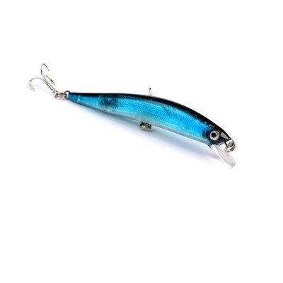 Peldošs Minnow makšķerēšanas māneklis 10cm 8g 3D Eyes Crankbait vobleri mākslīgās plastmasas cietās ēsmas bass līdakas Jerkbait makšķerēšanas piederumi