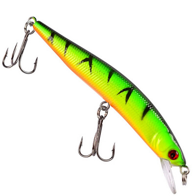 Peldošs Minnow makšķerēšanas māneklis 10cm 8g 3D Eyes Crankbait vobleri mākslīgās plastmasas cietās ēsmas bass līdakas Jerkbait makšķerēšanas piederumi