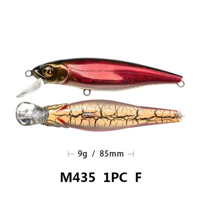 Νέα άφιξη: Floating Minnow Lures with Lifelike Belly Cracks - 8,5cm/9,6g Fishing Lures Combo Fishing Lure Set for Fishing