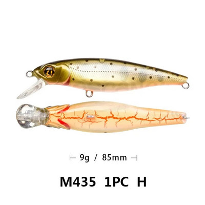Νέα άφιξη: Floating Minnow Lures with Lifelike Belly Cracks - 8,5cm/9,6g Fishing Lures Combo Fishing Lure Set for Fishing