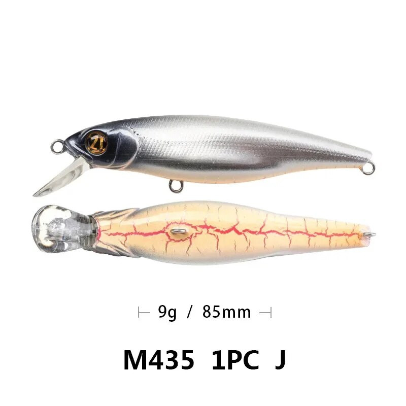 Νέα άφιξη: Floating Minnow Lures with Lifelike Belly Cracks - 8,5cm/9,6g Fishing Lures Combo Fishing Lure Set for Fishing