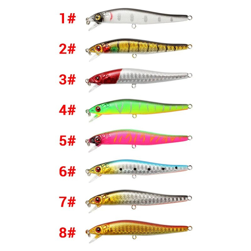 1kom Mamac za pecanje Minnow 3D oči 8,5 cm/5,8 g Crankbait vobleri Umjetni tvrdi mamac Bas Štuka Ribolov šarana Pesca