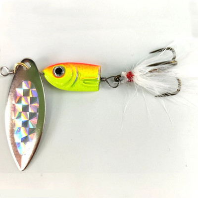 Δόλωμα ψαρέματος 2g-20g περιστρεφόμενο κουτάλι δόλωμα μεταλλικό τεχνητά δολώματα ψάρια wobbler χειμερινός πάγος ψάρεμα jig pike bass lure Αντιμετώπιση