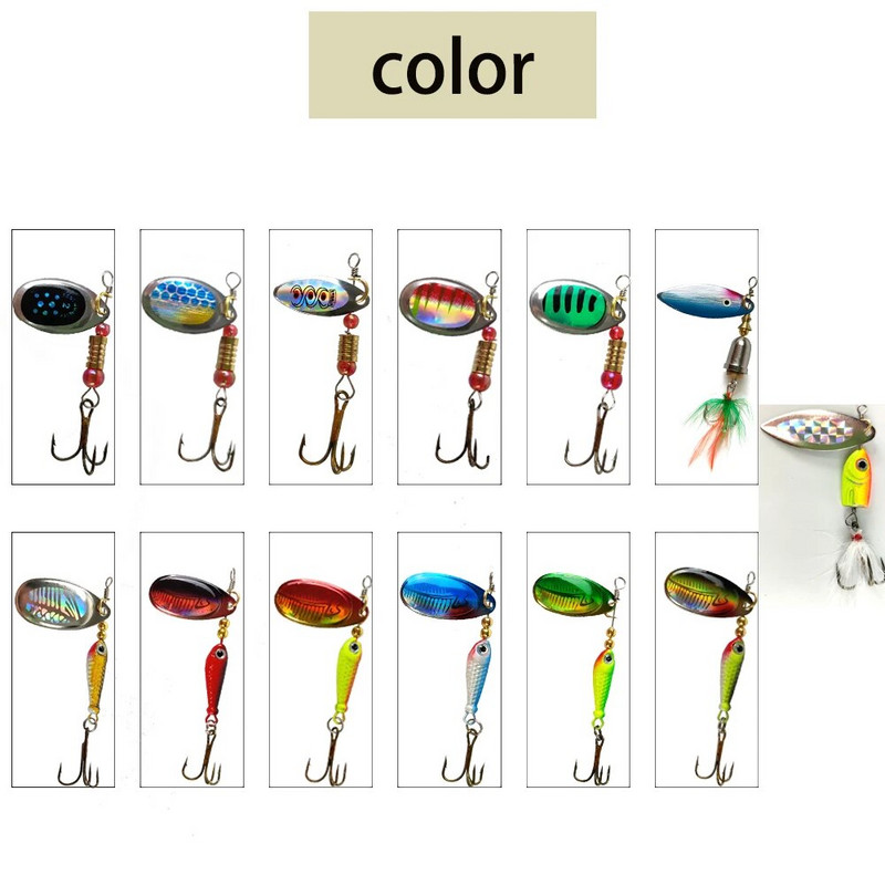 Δόλωμα ψαρέματος 2g-20g περιστρεφόμενο κουτάλι δόλωμα μεταλλικό τεχνητά δολώματα ψάρια wobbler χειμερινός πάγος ψάρεμα jig pike bass lure Αντιμετώπιση