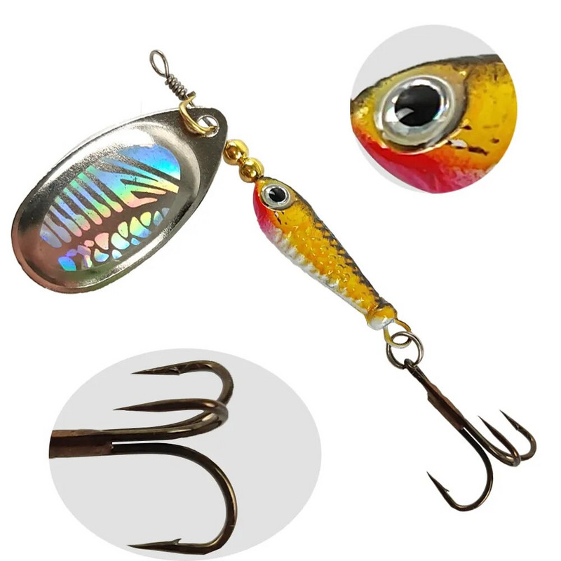 Δόλωμα ψαρέματος 2g-20g περιστρεφόμενο κουτάλι δόλωμα μεταλλικό τεχνητά δολώματα ψάρια wobbler χειμερινός πάγος ψάρεμα jig pike bass lure Αντιμετώπιση