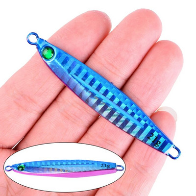 Aorace 1tk metallist valatud jigi lusikas 7g-10g-14g-17g-21g-28g-40g-60g laskmine jigging kala meriahven kalapüügi landitarbed