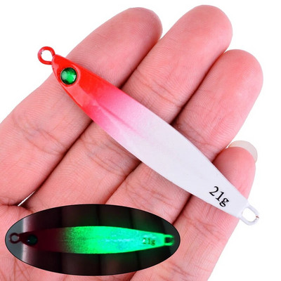 Aorace 1tk metallist valatud jigi lusikas 7g-10g-14g-17g-21g-28g-40g-60g laskmine jigging kala meriahven kalapüügi landitarbed