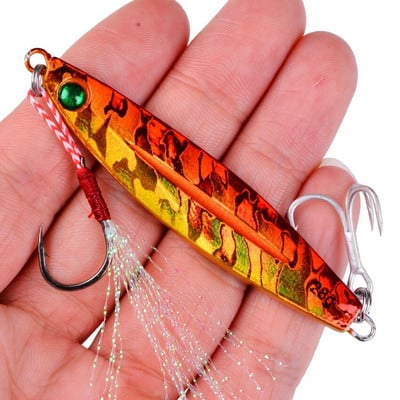 Aorace 1Pcs Metal Cast Jig Spoon 7g-10g-14g-17g-21g-28g-40g-60g Casting Jigging Fish Sea Bass риболовни примамки