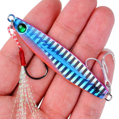 Aorace 1tk metallist valatud jigi lusikas 7g-10g-14g-17g-21g-28g-40g-60g laskmine jigging kala meriahven kalapüügi landitarbed