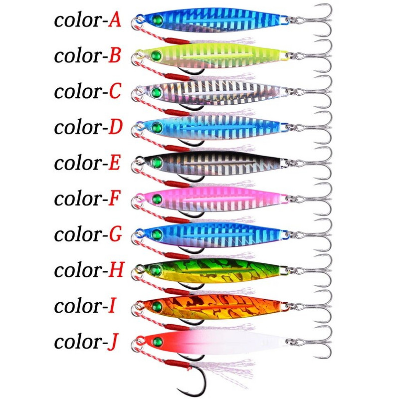Aorace 1tk metallist valatud jigi lusikas 7g-10g-14g-17g-21g-28g-40g-60g laskmine jigging kala meriahven kalapüügi landitarbed