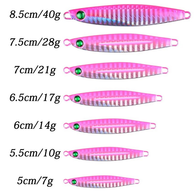 Aorace 1tk metallist valatud jigi lusikas 7g-10g-14g-17g-21g-28g-40g-60g laskmine jigging kala meriahven kalapüügi landitarbed