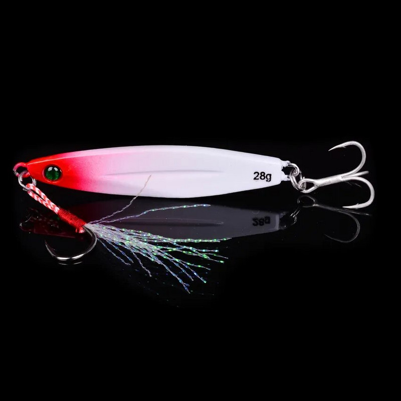 Aorace 1tk metallist valatud jigi lusikas 7g-10g-14g-17g-21g-28g-40g-60g laskmine jigging kala meriahven kalapüügi landitarbed