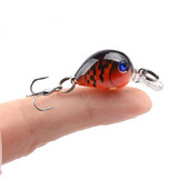 Uus karpkala vobler CrankBait BKK Single Hook Rock Luya Laser Fake Lure Little Fat Man Ujuv vesi 3,3cm/2G