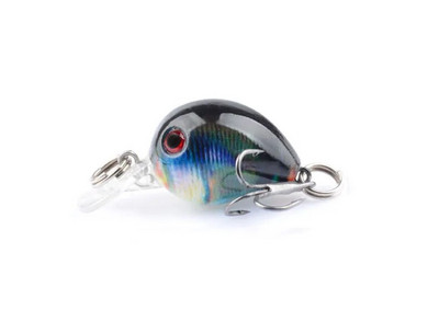 Uus karpkala vobler CrankBait BKK Single Hook Rock Luya Laser Fake Lure Little Fat Man Ujuv vesi 3,3cm/2G