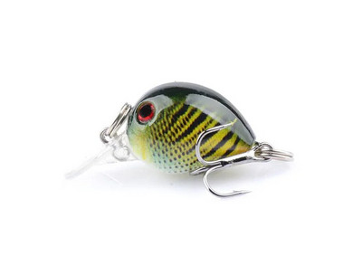 Uus karpkala vobler CrankBait BKK Single Hook Rock Luya Laser Fake Lure Little Fat Man Ujuv vesi 3,3cm/2G