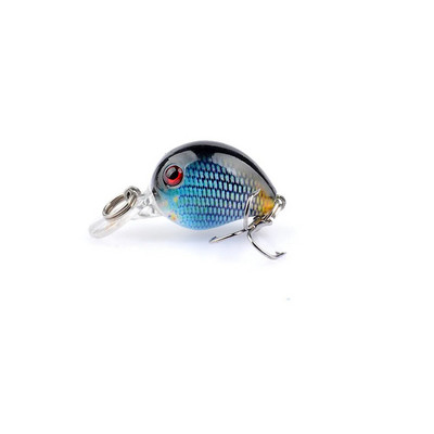 Uus karpkala vobler CrankBait BKK Single Hook Rock Luya Laser Fake Lure Little Fat Man Ujuv vesi 3,3cm/2G