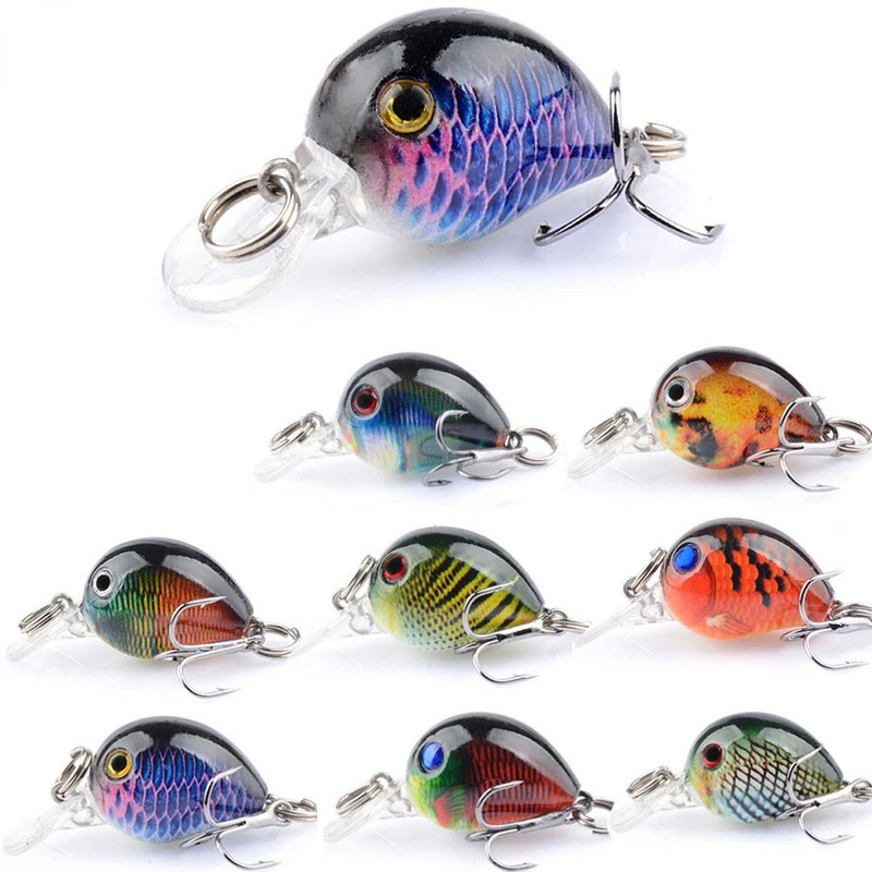 Uus karpkala vobler CrankBait BKK Single Hook Rock Luya Laser Fake Lure Little Fat Man Ujuv vesi 3,3cm/2G