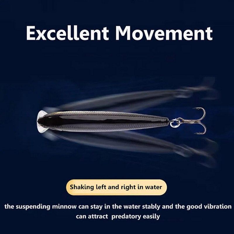 Magnetkaalu rippuv Minnow 10g 13g kalastuslant Jerkbait Crank Pesca Carp Popper Sea Pike Swimbait Vobbler Kunstsööt