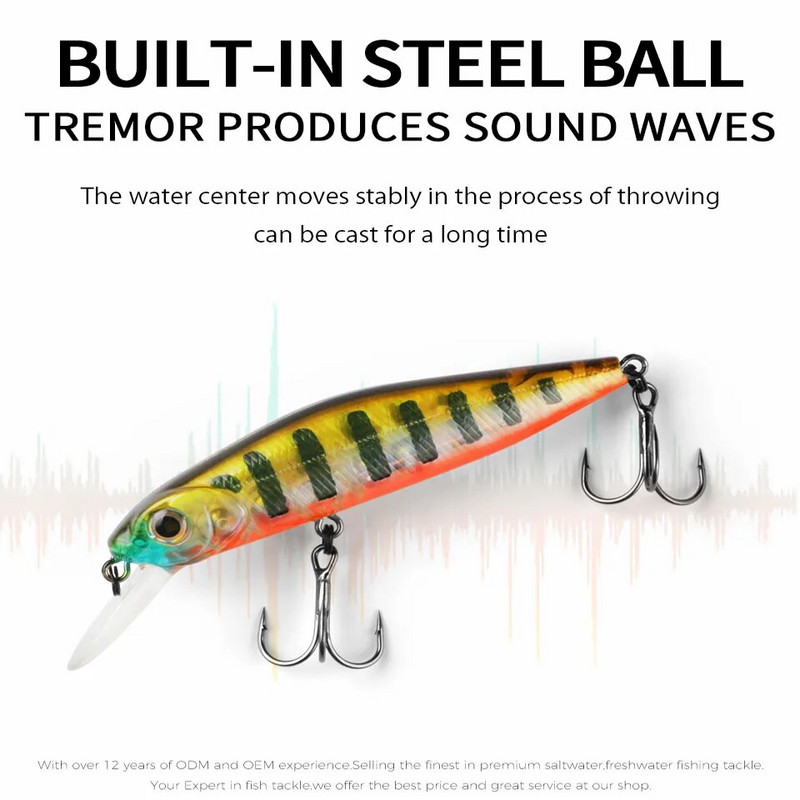 BEARKING PRO 78mm 11,3g SP Volfram kaalusüsteemiga kalapüügi landid minnow vändaga vobler kvaliteetsed kalastustarvete konksud kalastamiseks