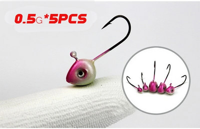 5 tk finesse jingging kalapüügi jigipeaga konks pehmest plastist kalapüügi landiks virsiku roosa värvi keraamiline värv kõrge süsinikusisaldusega konks