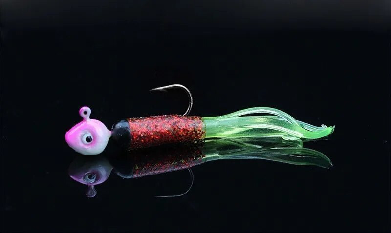 5 tk finesse jingging kalapüügi jigipeaga konks pehmest plastist kalapüügi landiks virsiku roosa värvi keraamiline värv kõrge süsinikusisaldusega konks