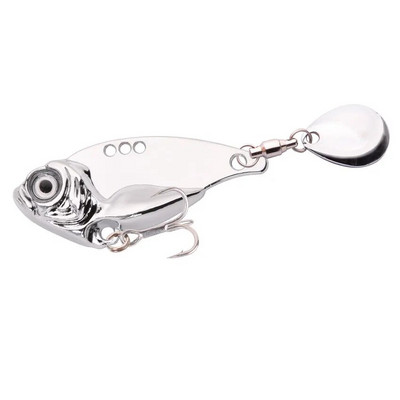 Besisukantis blizgutis metalinis VIB 7g 10g 15g 20g žvejybos masalas besisukantis uodega Vibracijos šaukštas Spinner masalas Crankbait Bass žvejybos reikmenys