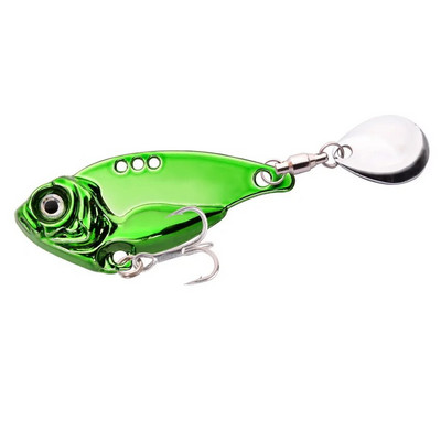 Besisukantis blizgutis metalinis VIB 7g 10g 15g 20g žvejybos masalas besisukantis uodega Vibracijos šaukštas Spinner masalas Crankbait Bass žvejybos reikmenys