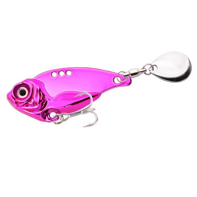 Besisukantis blizgutis metalinis VIB 7g 10g 15g 20g žvejybos masalas besisukantis uodega Vibracijos šaukštas Spinner masalas Crankbait Bass žvejybos reikmenys