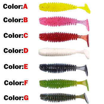 OUTKIT 10τμχ/παρτίδα Wobblers mini Fishing Soft Lures Rubber Soft Baits 3,5cm/4,5cm Soft Worm Artificial Baits Bass Silicone Fish