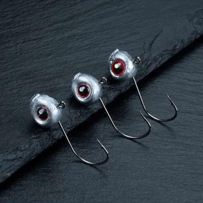 WALK FISH 10tk/partiipea konks 2,5g 3,5g 5g root Ned Rig Jig kalakonks Bionic 3D Fisheyes Jigging sööt okast ahven mandariinikala