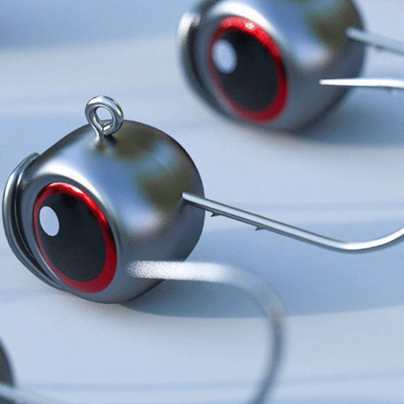 WALK FISH 10tk/partiipea konks 2,5g 3,5g 5g root Ned Rig Jig kalakonks Bionic 3D Fisheyes Jigging sööt okast ahven mandariinikala