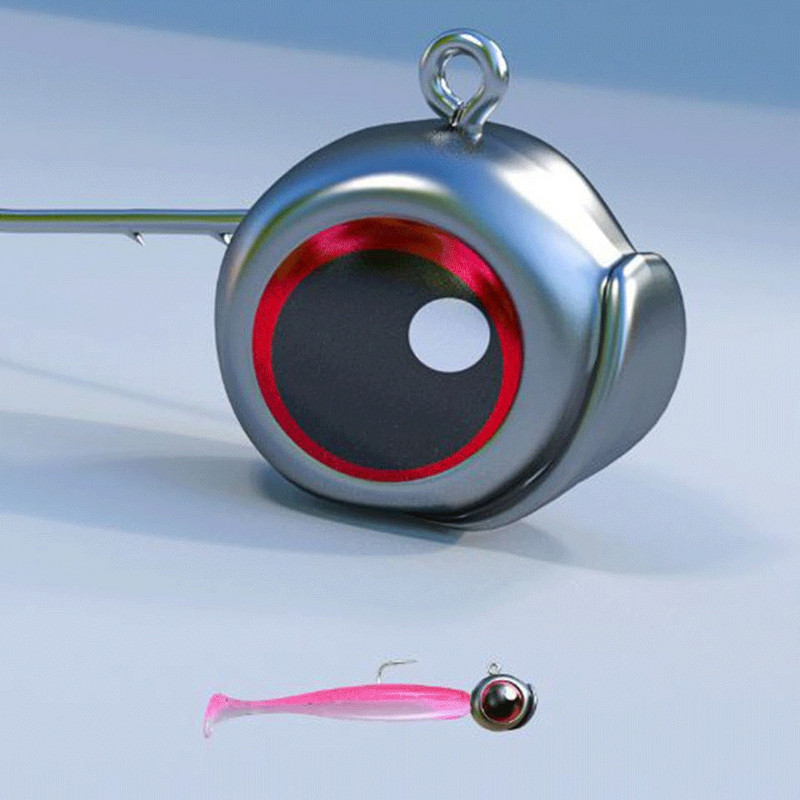 WALK FISH 10tk/partiipea konks 2,5g 3,5g 5g root Ned Rig Jig kalakonks Bionic 3D Fisheyes Jigging sööt okast ahven mandariinikala