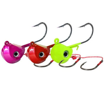 Νέα BIG JIG Lures 40g 60g 80g 100g Metal Head Jigs Γάντζοι ψαρέματος με μονό γάντζο Αξεσουάρ Pesca Σκάφος Εξοπλισμός θαλάσσιου ψαρέματος