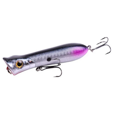 1 tk 8cm 11g 6# konksud Pesca kunstsööt Peche kalapüügitarvete peal vesi meriahvena popperi peibutis vobler vänderööt