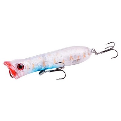 1 tk 8cm 11g 6# konksud Pesca kunstsööt Peche kalapüügitarvete peal vesi meriahvena popperi peibutis vobler vänderööt