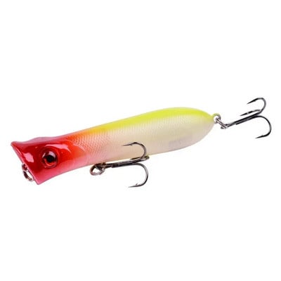 1 tk 8cm 11g 6# konksud Pesca kunstsööt Peche kalapüügitarvete peal vesi meriahvena popperi peibutis vobler vänderööt