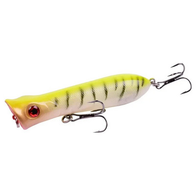 1 tk 8cm 11g 6# konksud Pesca kunstsööt Peche kalapüügitarvete peal vesi meriahvena popperi peibutis vobler vänderööt
